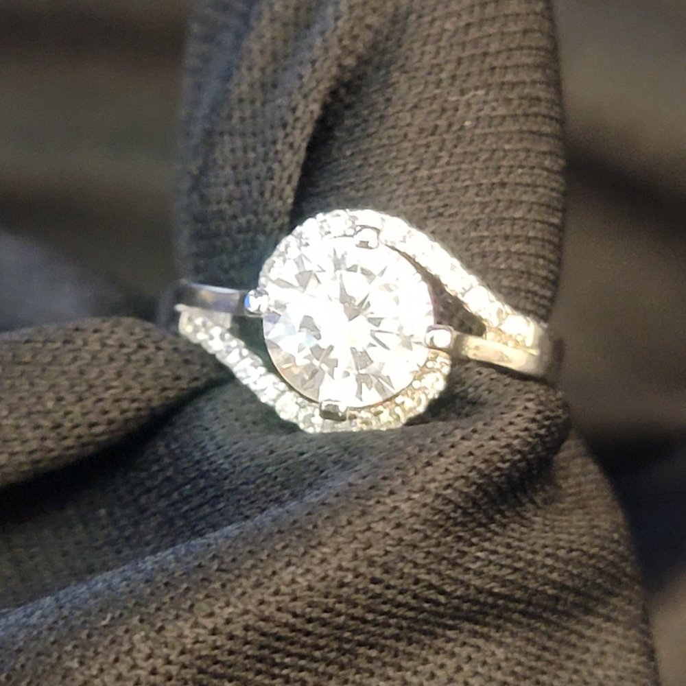 2ct Fashion Clear Stone Rings - Picture 4 of 8